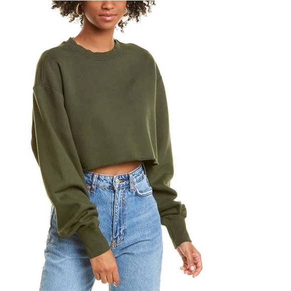 Good American Sweaters - GOOD AMERICAN Cropped &
Cool Sweatshirt